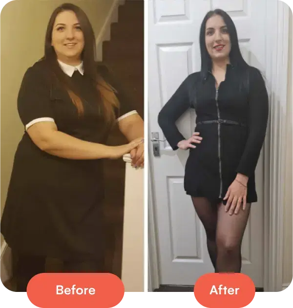 Person before and after