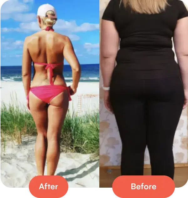 Person before and after