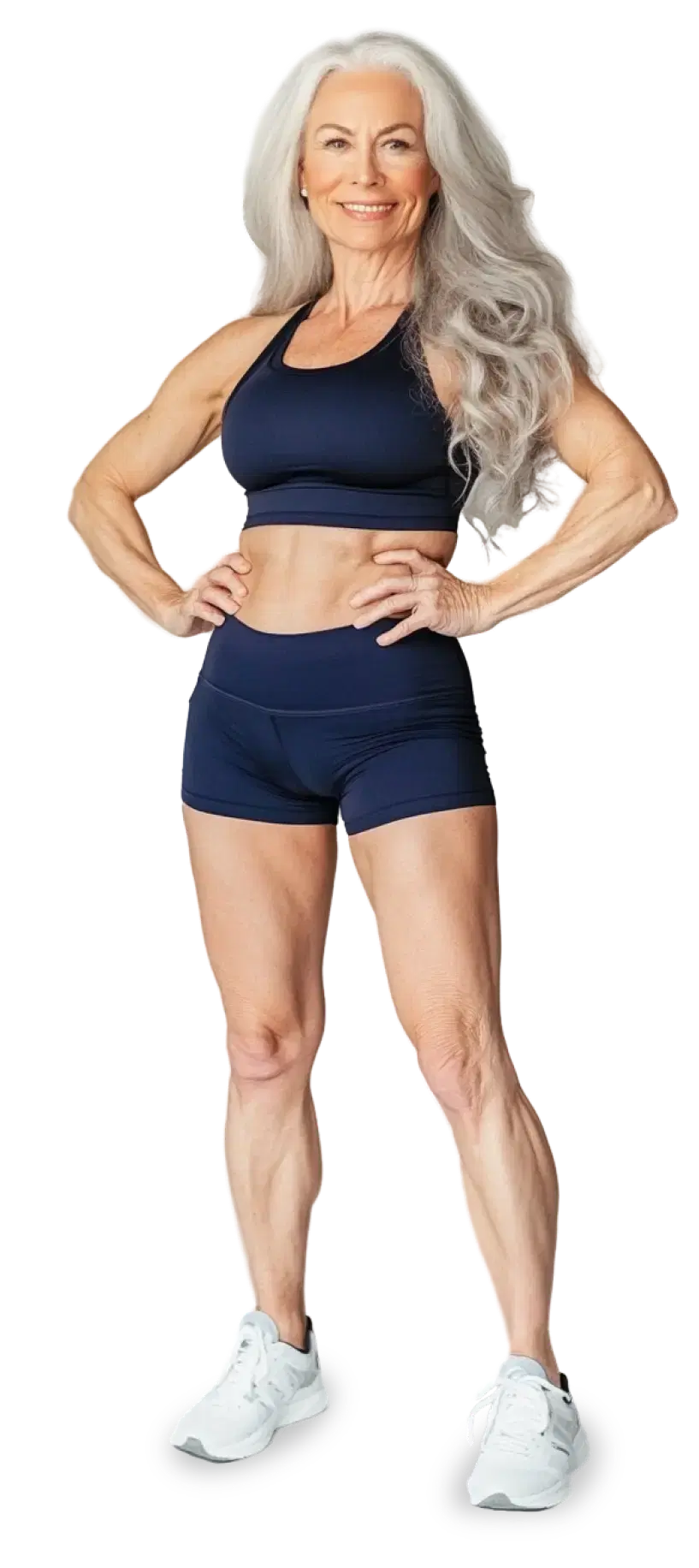 photo: Strong old woman standing